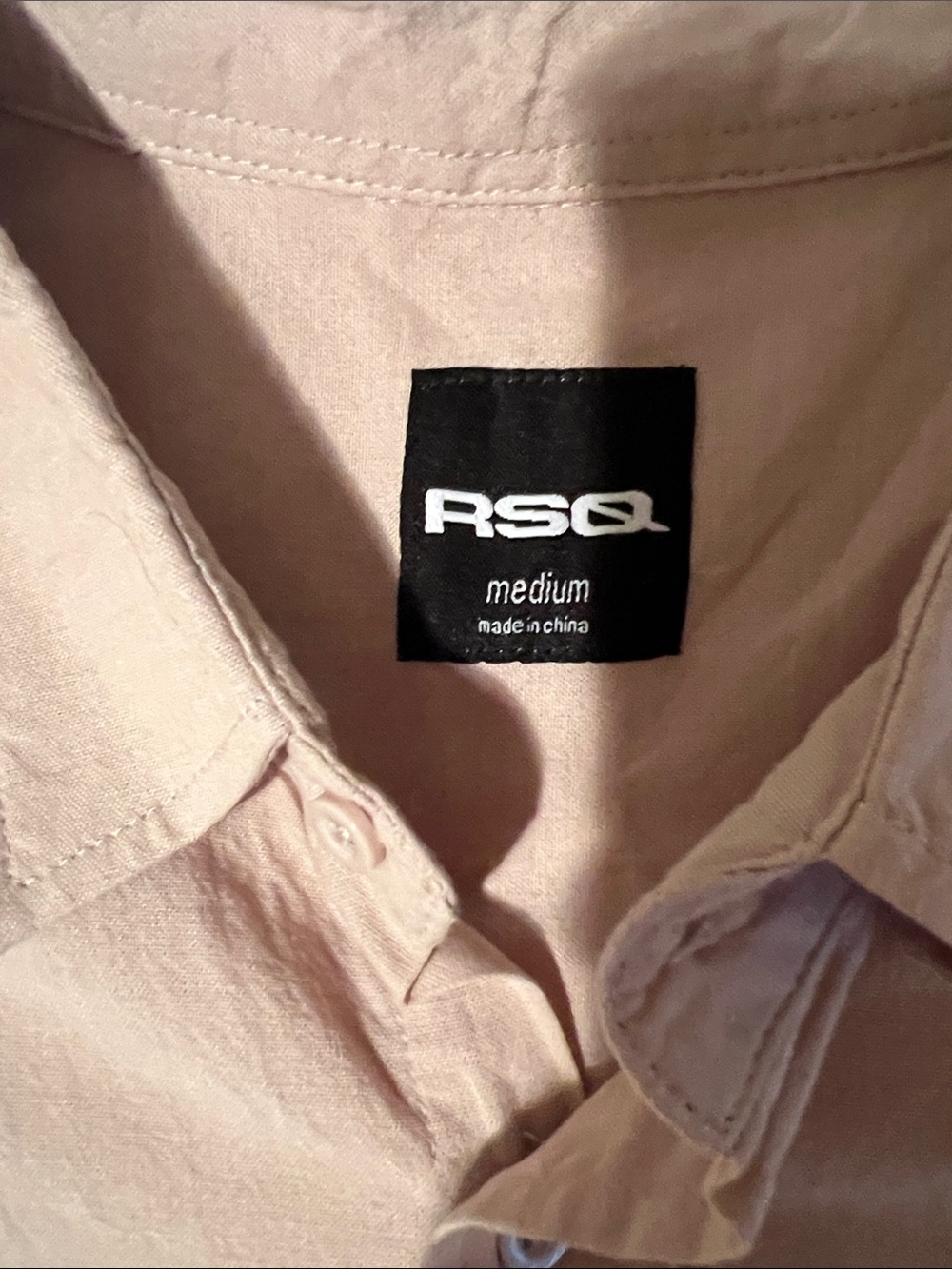 Tan Button Up - Picture 2 of 3